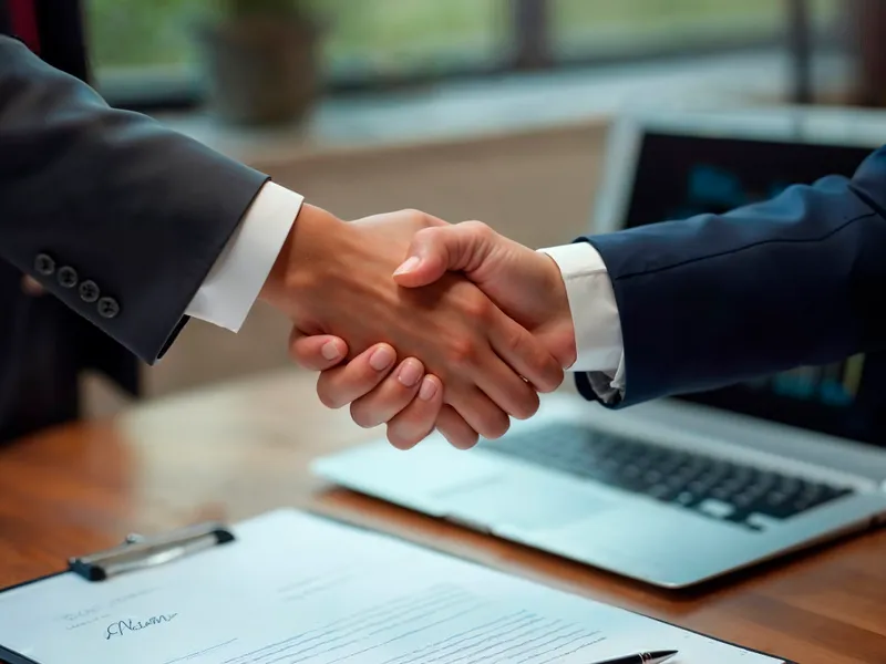 JHR-Personal – Handshake, erfolgreiche Vermittlung